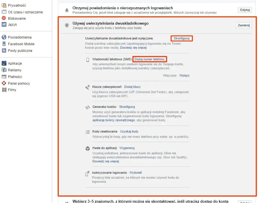 Jak włączyć uwierzytelnianie dwuskładnikowe na Facebooku i zwiększyć bezpieczeństwo konta
